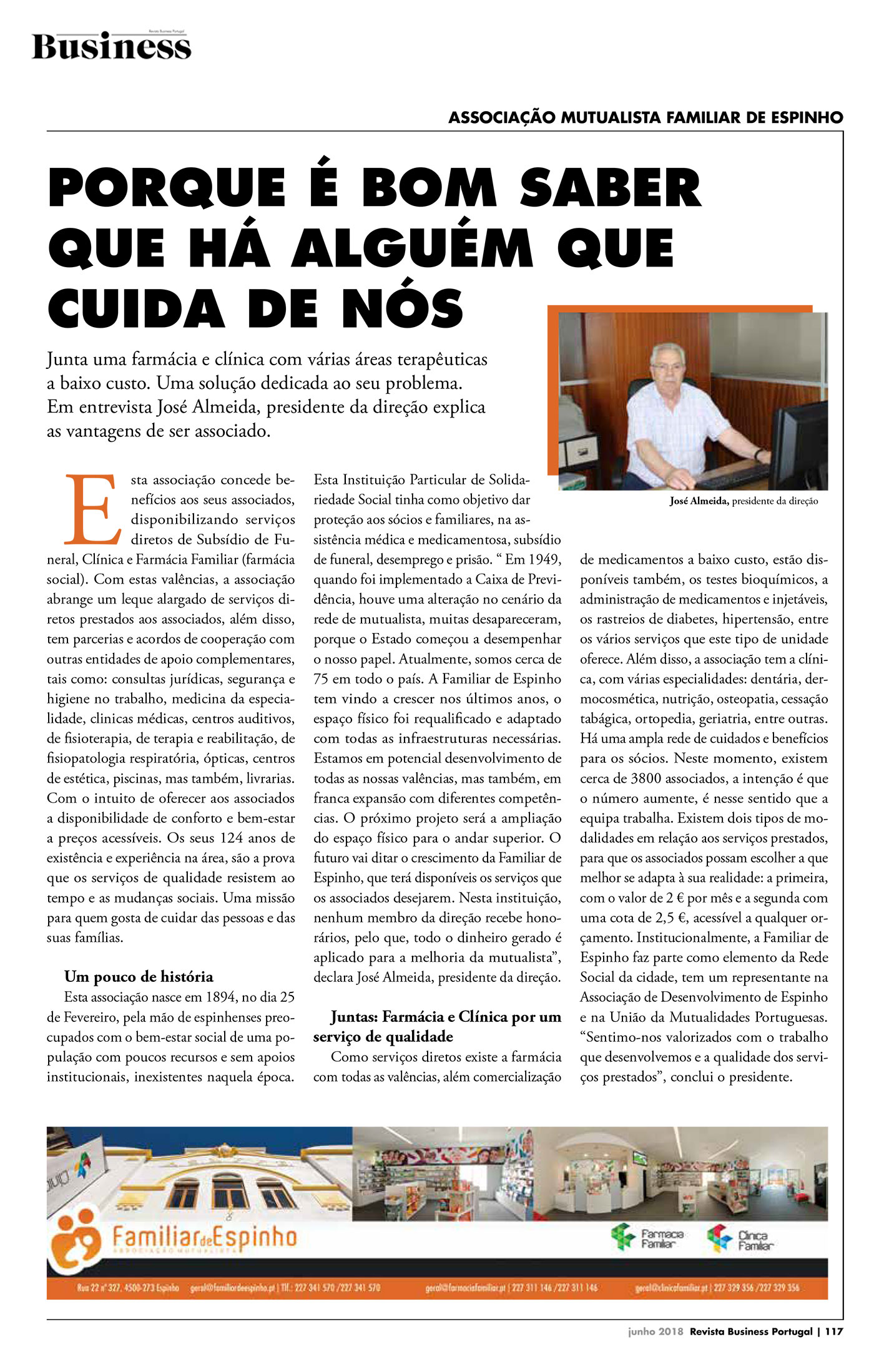 Artigo Business Portugal Familiar de Espinho